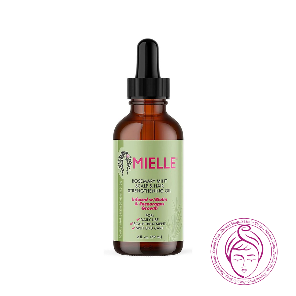 روغن تقویت کننده پوست سر و موی نعناع و رزماری میله Mielle Rosemary Mint Scalp & Hair Strengthening Oil