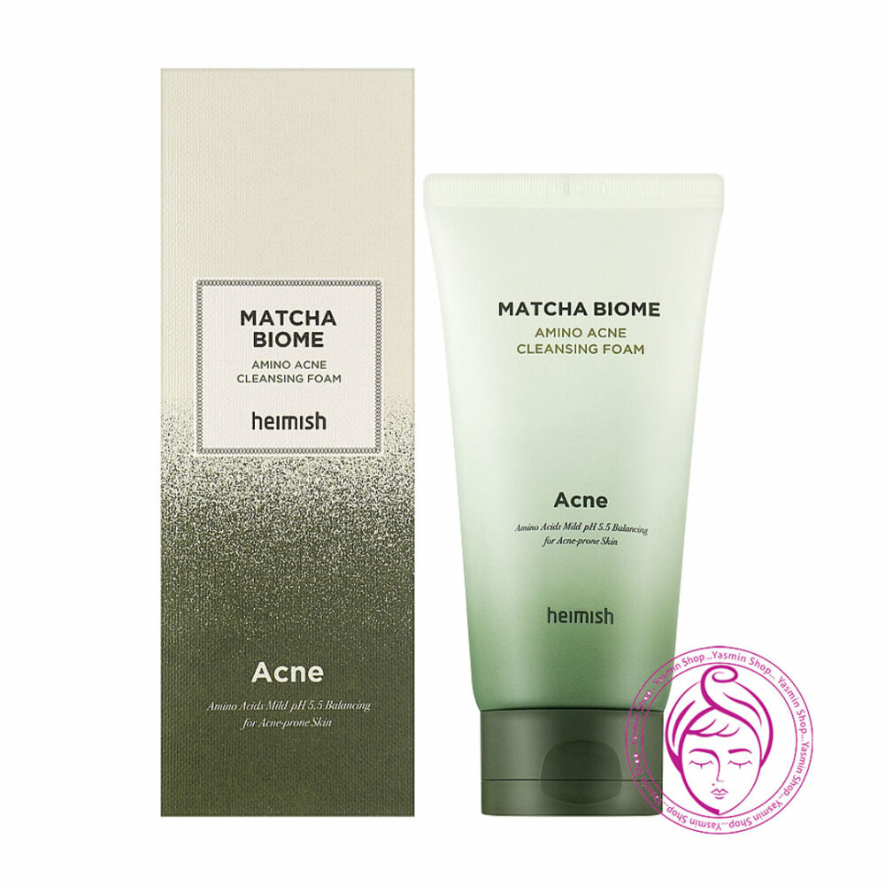 فوم شستشوی ضد آکنه ماچا پروبیوتیک هیمیش Heimish Matcha Biome Amino Acne Cleansing Foam