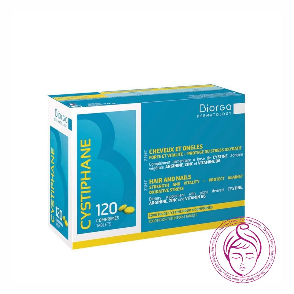 مکمل تقویت‌ کننده مو و ناخن سیستین B6 بایول بایورگا Bailleul-Biorga Cystiphane Hair and Nails 120 Tablets