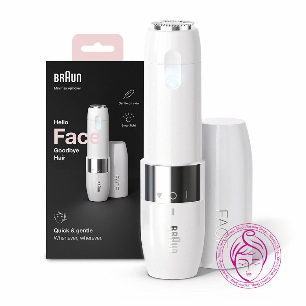 مینی موزر اصلاح صورت بانوان براون Braun Face Mini Hair Remover FS1000 With Smartlight