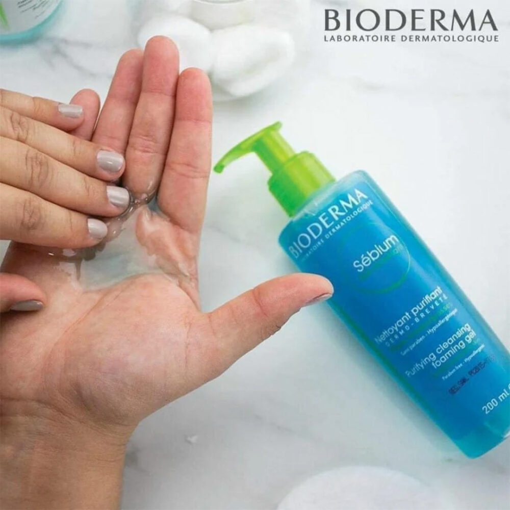 ژل شستشوی بایودرما برای پوست‌ های چرب و مختلط Bioderma Sebium Purifying Cleansing Foaming Gel - Image 2