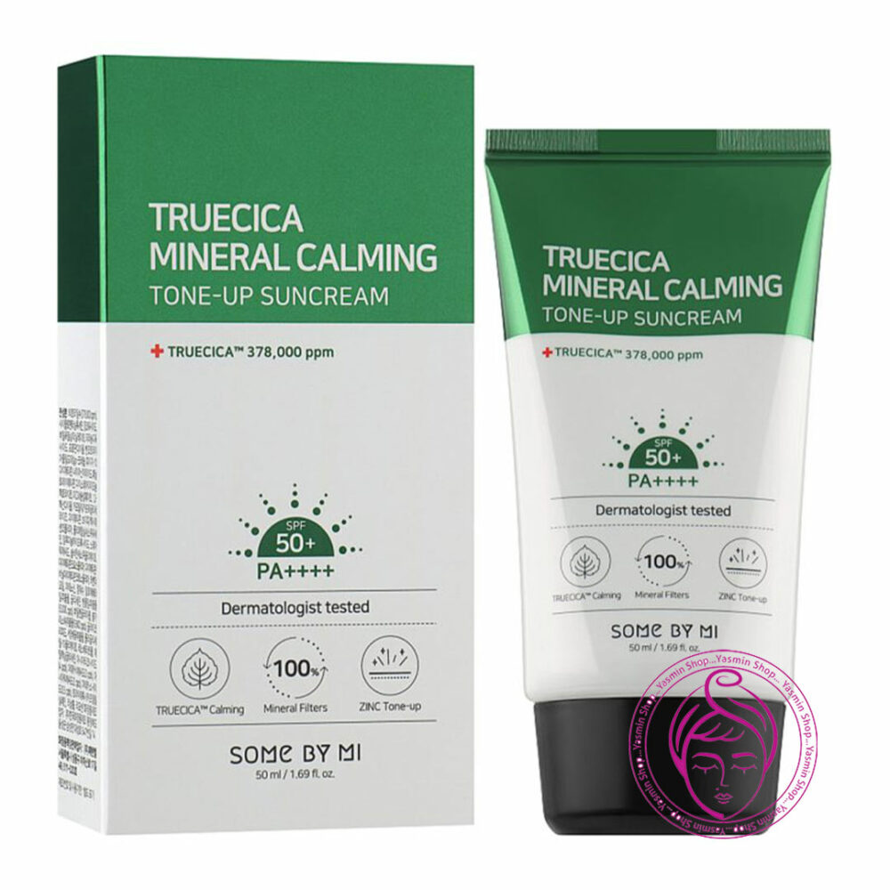 کرم ضد آفتاب مینرال تروسیکا سام بای می Some By Mi Truecica Mineral Calming Tone-Up Suncream