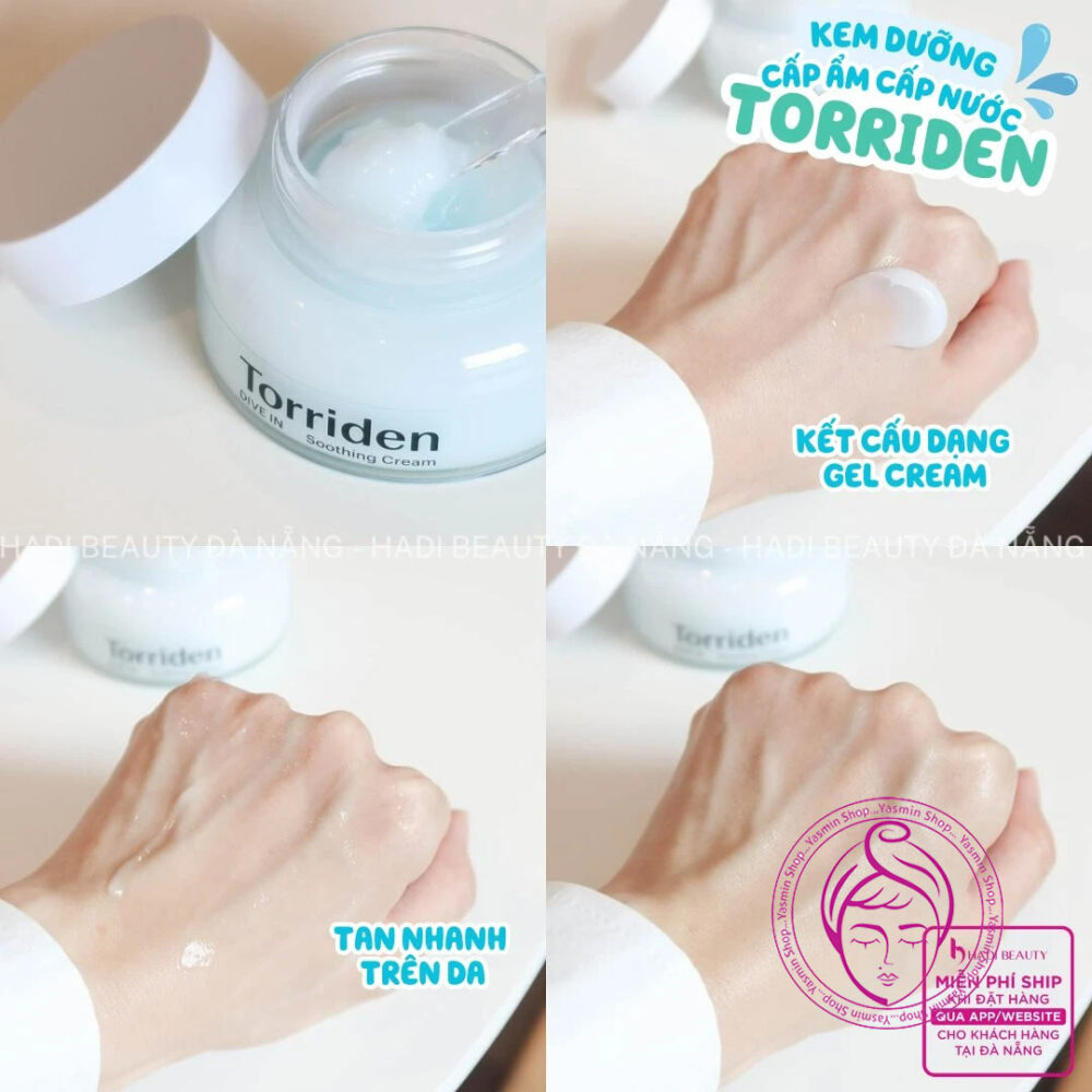 ژل کرم آبرسان و تسکین دهنده هیالورونیک اسید توریدن Torriden DIVE-IN Soothing Cream - Image 3