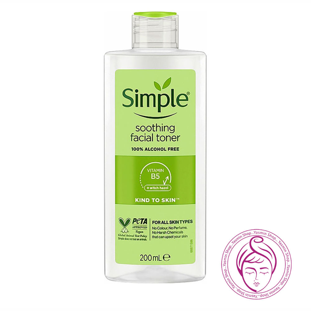 تونر تسکین دهنده و آرامش بخش پوست حساس سیمپل Simple Kind To Skin Soothing Facial Toner