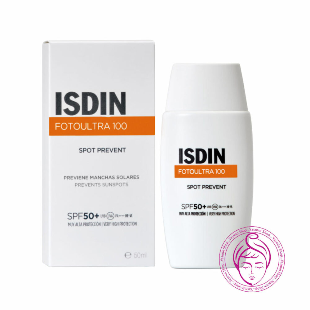 کرم ضد آفتاب بی رنگ اسپات پریونت پریونت ایزدین Isdin Foto Ultra 100 Spot Prevent SPF50