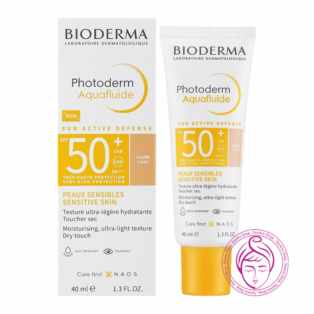 ضد آفتاب رنگی بایودرما مدل فتودرم آکوافلوئید Bioderma Photoderm Aquafluide Sunscreen SPF50