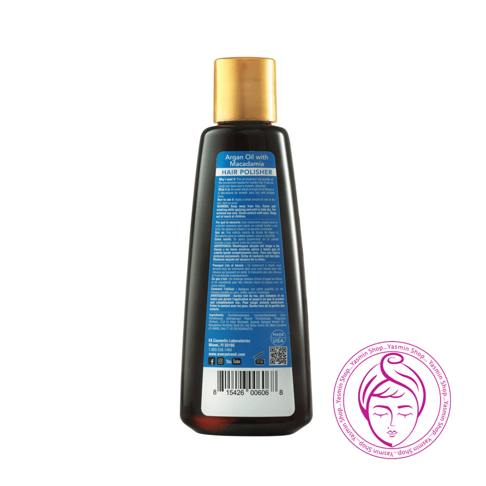 سرم موی روغن آرگان و ماکادمیا اوری استرند Every Strand Argan Oil with Macadamia Hair Polisher - Image 2