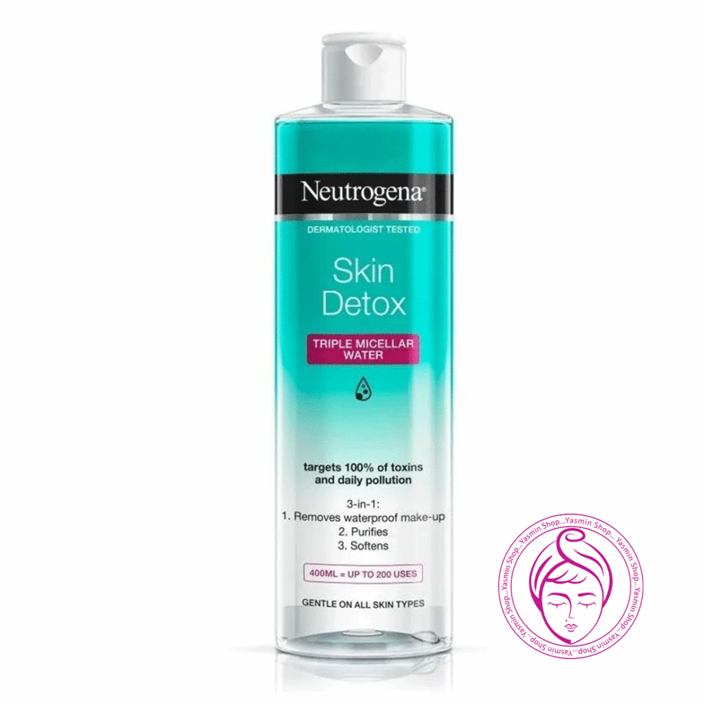 میسلار واتر مدل اسکین دتوکس نیتروژنا نوتروژینا Neutrogena Skin Detox Triple Micellar Water