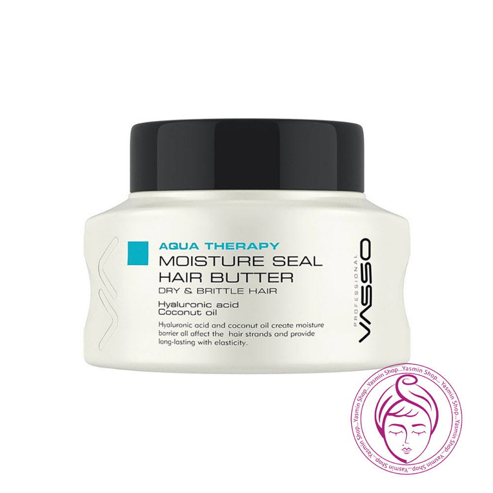 کره مو مرطوب کننده و آبرسان آکوا تراپی واسو Vasso Aqua Therapy Moisture Seal Hair Butter