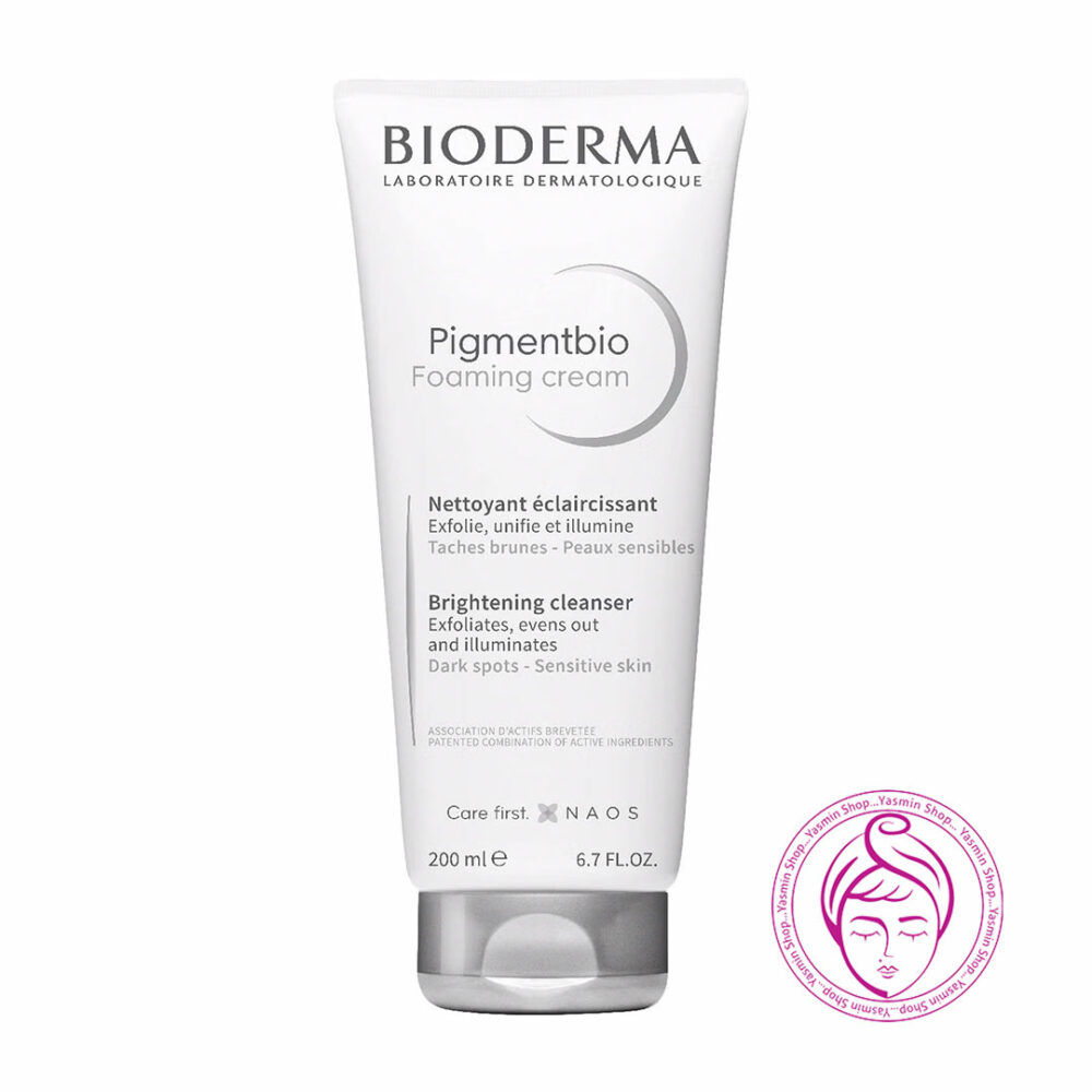 کرم فومینگ پاک کننده روشن‌ کننده بایودرما مدل پیگمنت بیو Bioderma Pigmentbio Foaming Cream