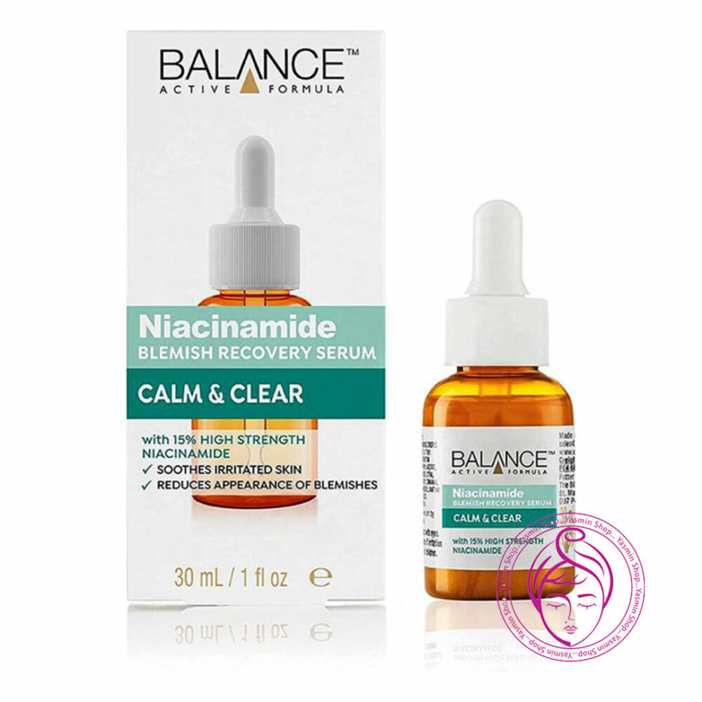 سرم ضد جوش و ضد لک نیاسینامید بالانس balance niacinamide blemish recovery serum