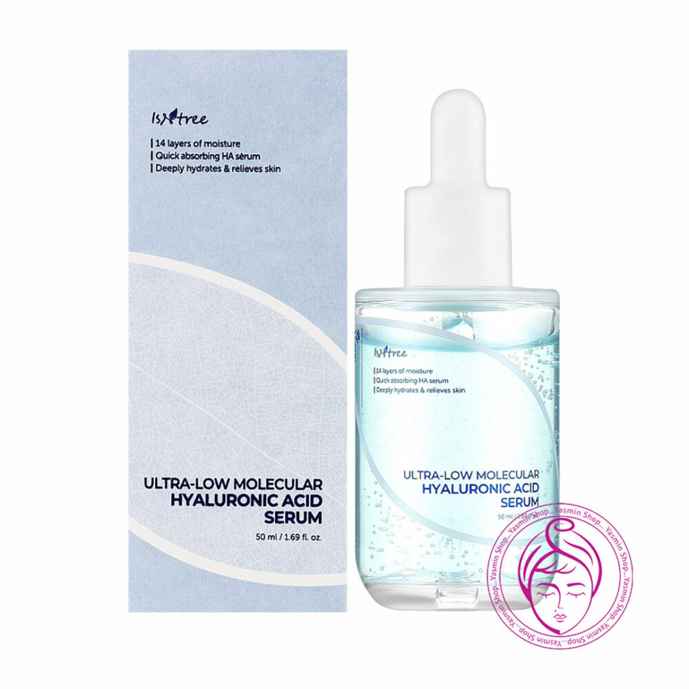 سرم آبرسان هیالورونیک اسید با مولکول کوچک ایزنتری Isntree Ultra-low Molecular Hyaluronic Acid Serum