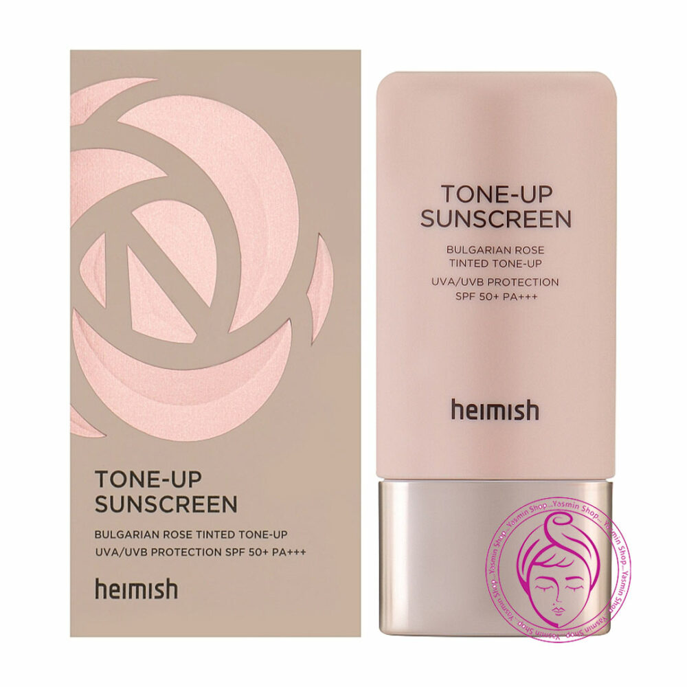 ضد آفتاب رنگی و روشن‌کننده هیمیش با عصاره گل رز بلغاری Heimish Bulgarian Rose Tinted Tone Up Sunscreen