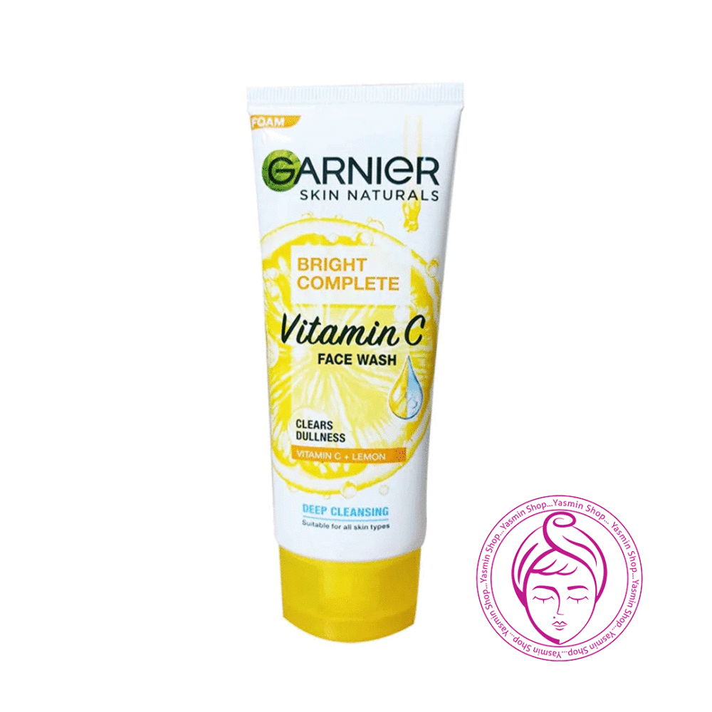 فوم شستشوی روشن کننده ویتامین سی و لیمو گارنیه-گارنیر Garnier Bright Complete Vitamin C Face Wash