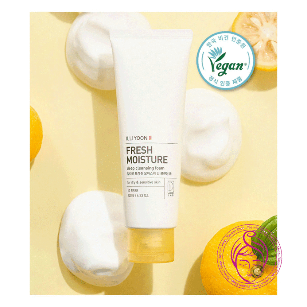 فوم پاک کننده عمیق و مرطوب کننده ایلیون Illiyoon Fresh Moisture Deep Cleansing Foam - Image 2