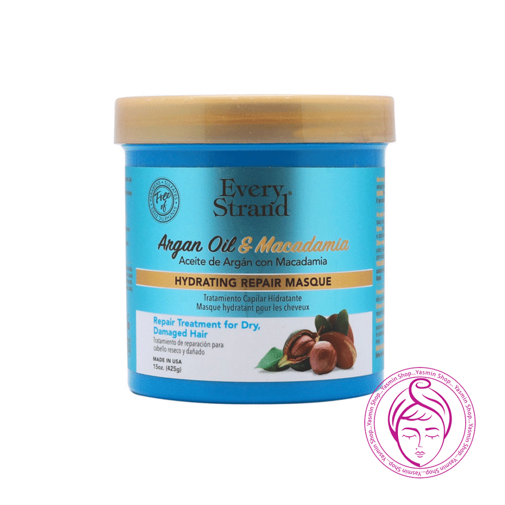 ماسک مو مرطوب کننده داخل حمام روغن آرگان و ماکادمیا اوری استرند Every Strand Argan Oil with Macadamia Hydrating Hair Masque