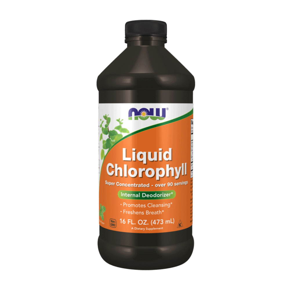 مکمل مایع کلروفیل حاوی نعناع ناو NOW Liquid Chlorophyll 473 Ml