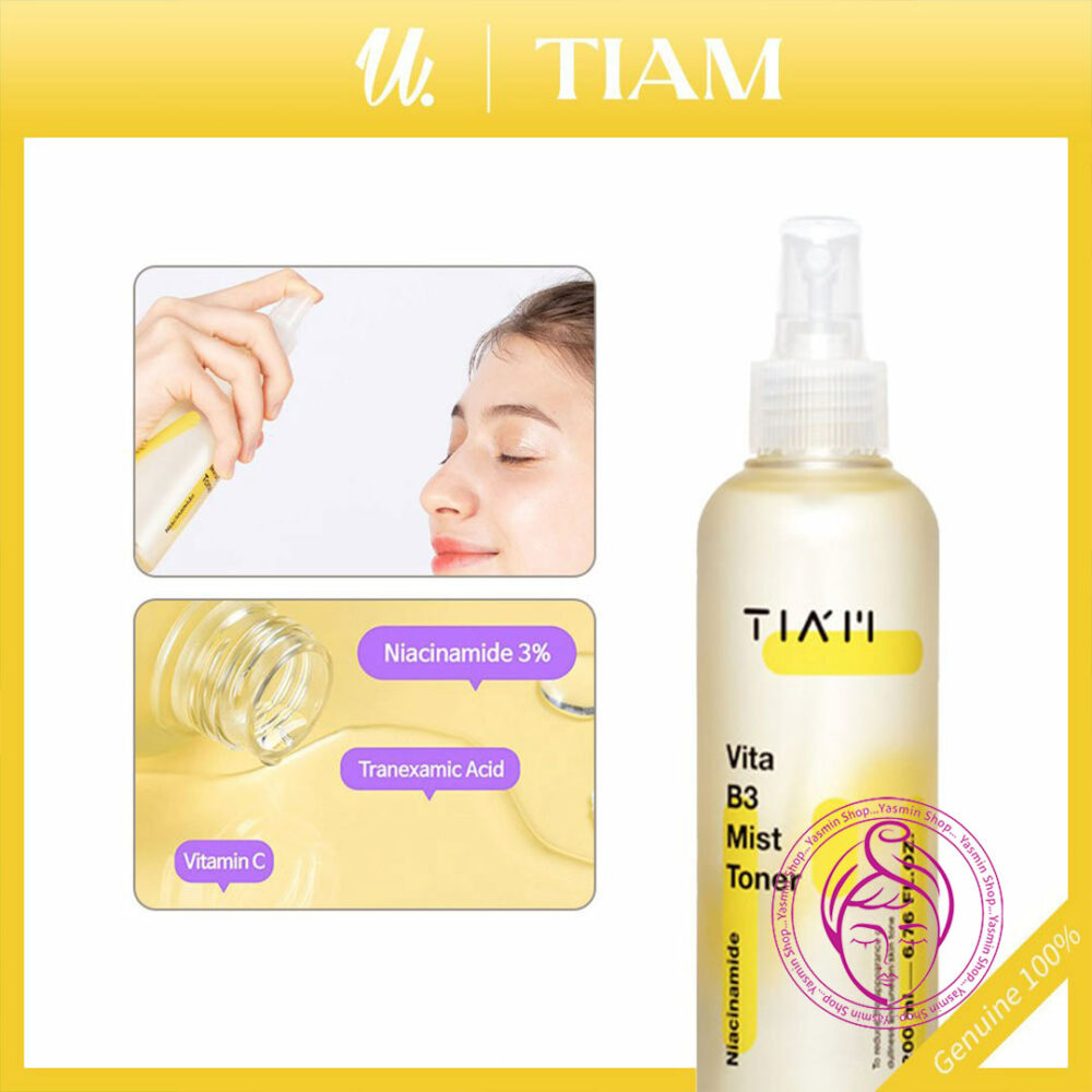 میست تونر روشن کننده و ضد لک نیاسینامید تیام TIA’M Vita B3 Mist Toner - Image 2