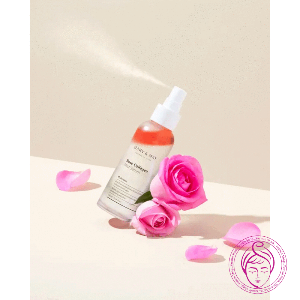 میست سرم جوانساز کلاژن رز مری اند می Mary & May Rose Collagen Mist Serum - Image 2