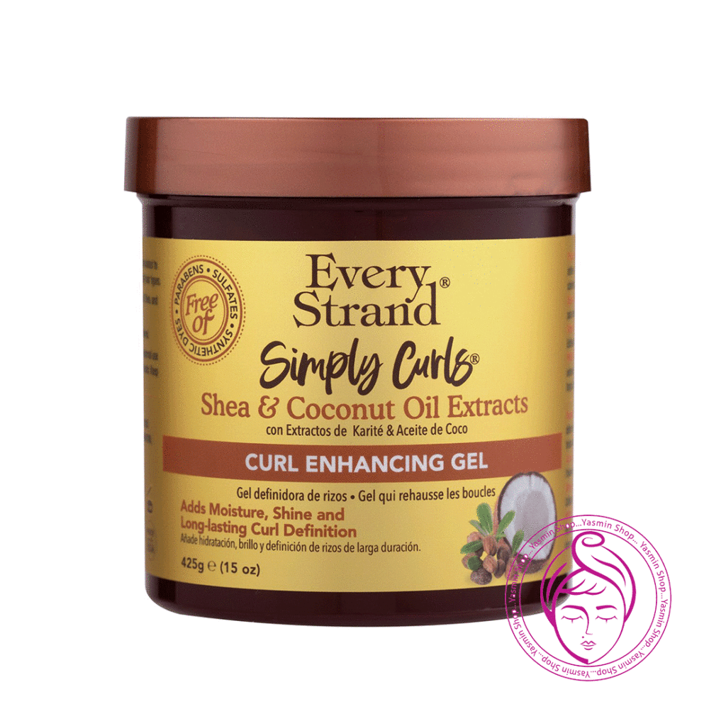 ژل تقویت کننده موهای فر شی و روغن نارگیل اوری استرند Every Strand Simply Curls with Shea and Coconut Oil Curl Enhancing Gel