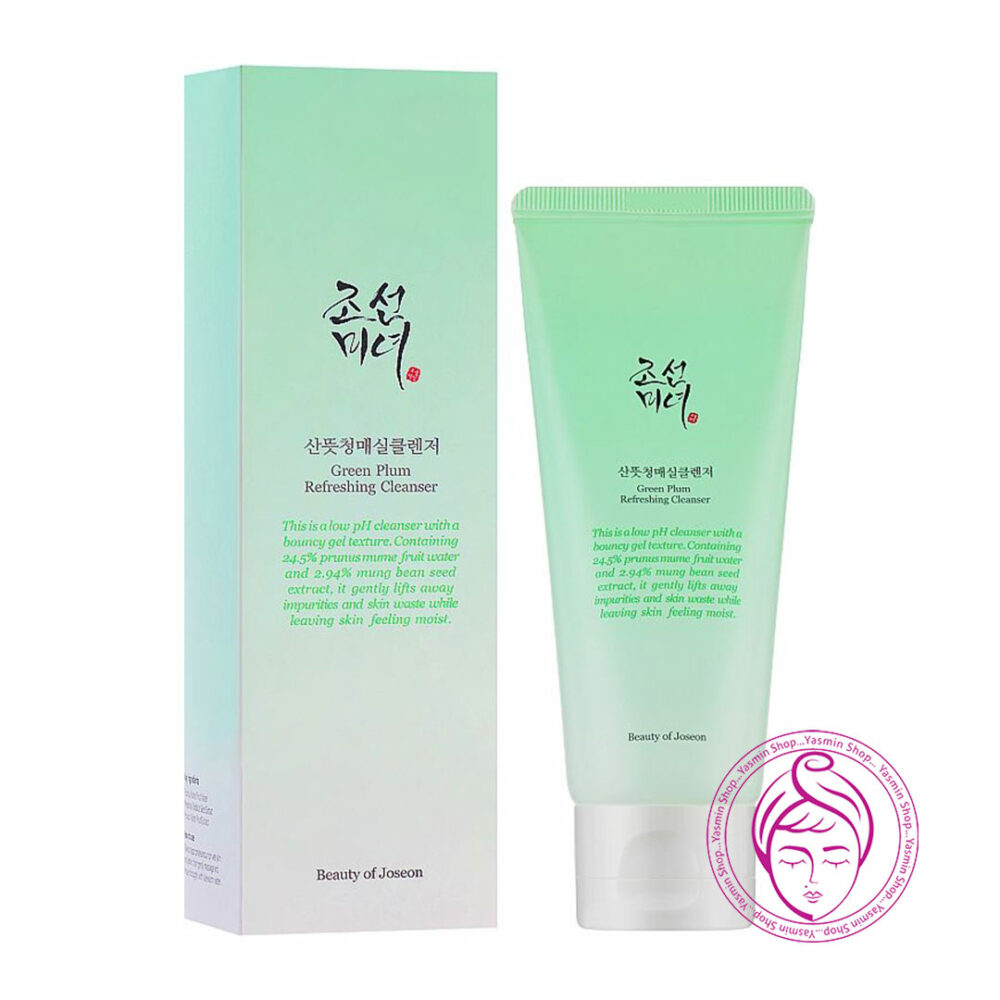 ژل شستشوی بیوتی آف جوسان با عصاره آلو سبز و ماش Beauty of Joseon Green Plum Refreshing Cleanser