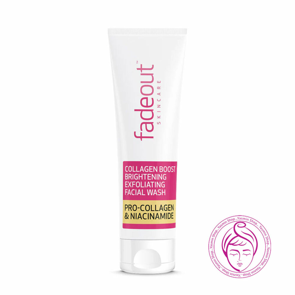 فوم شستشوی لایه‌ بردار و روشن‌ کننده کلاژن فیداوت Fadeout Collagen Boost Brightening Exfoliating Facial Wash