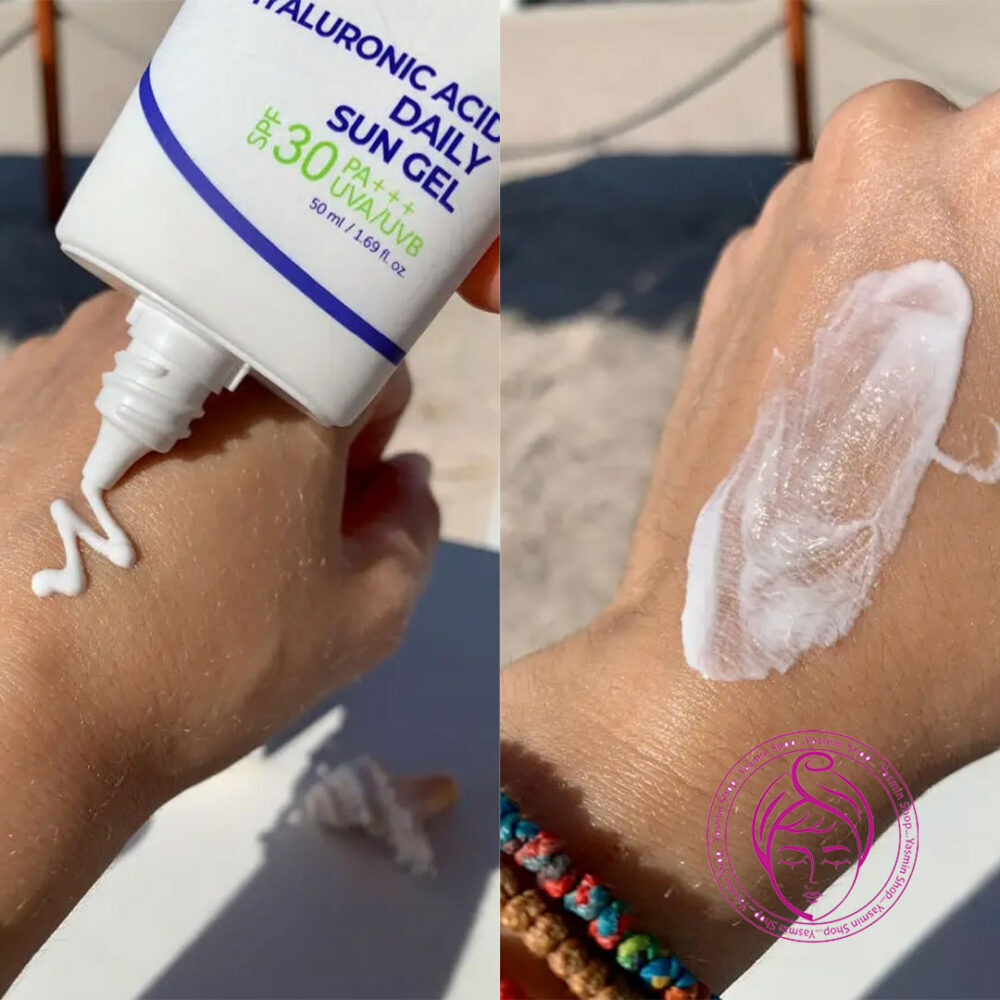 ژل کرم ضدآفتاب آبرسان روزانه هیالورونیک اسید ایزنتری (++++SPF30 +, PA) Isntree Hyaluronic Acid Daily Sun Gel - Image 3