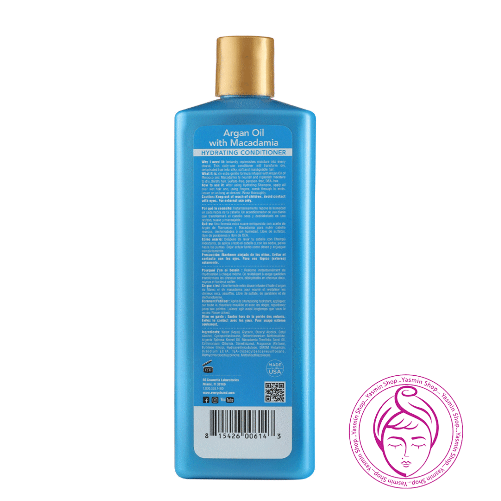 کاندیشنر آبرسان روغن آرگان و ماکادمیا اوری استرند Every Strand Argan Oil with Macadamia Hydrating Conditioner - Image 2