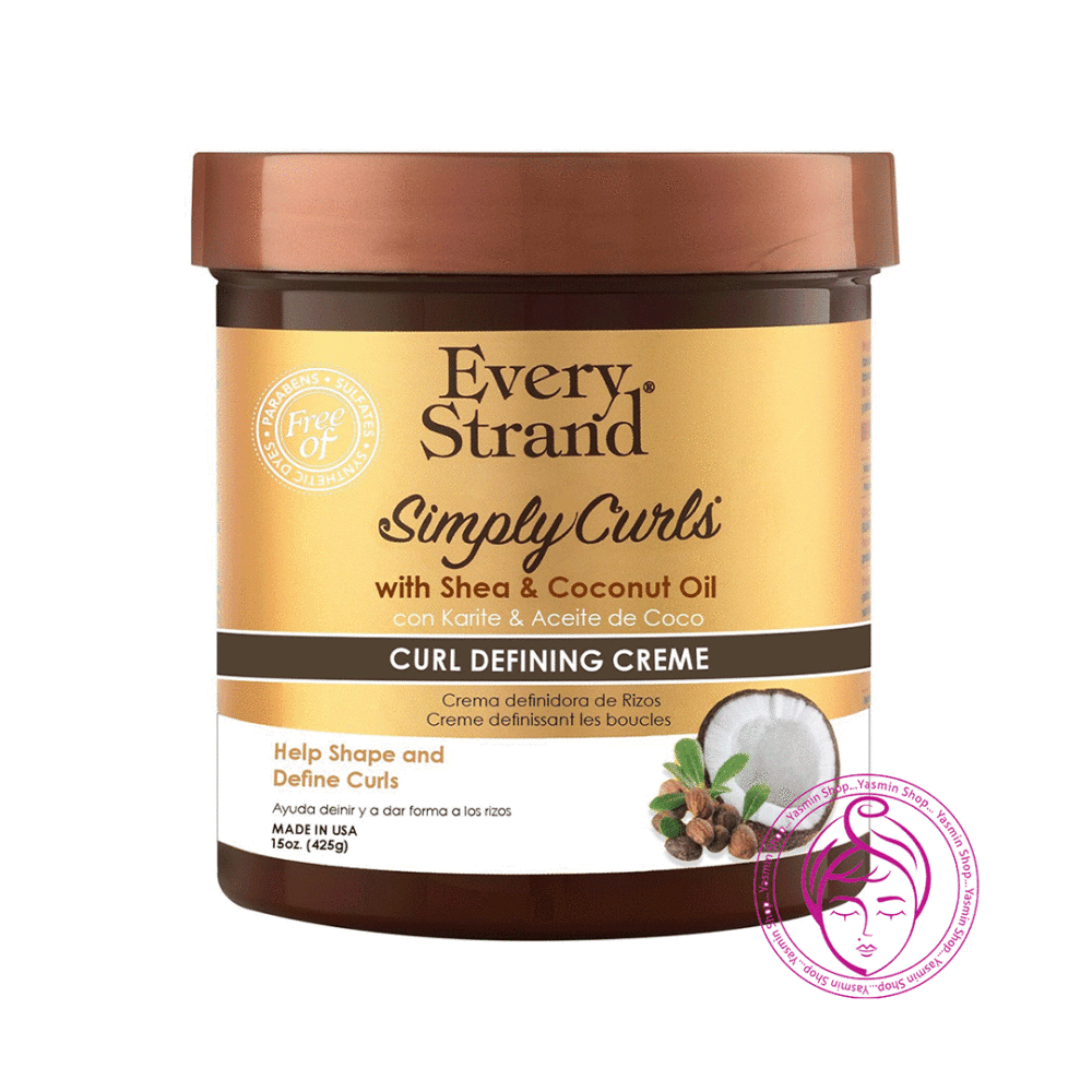 کرم فر کننده مو شی و روغن نارگیل اوری استرند Every Strand Simply Curls with Shea and Coconut Oil Curl Defining Creme