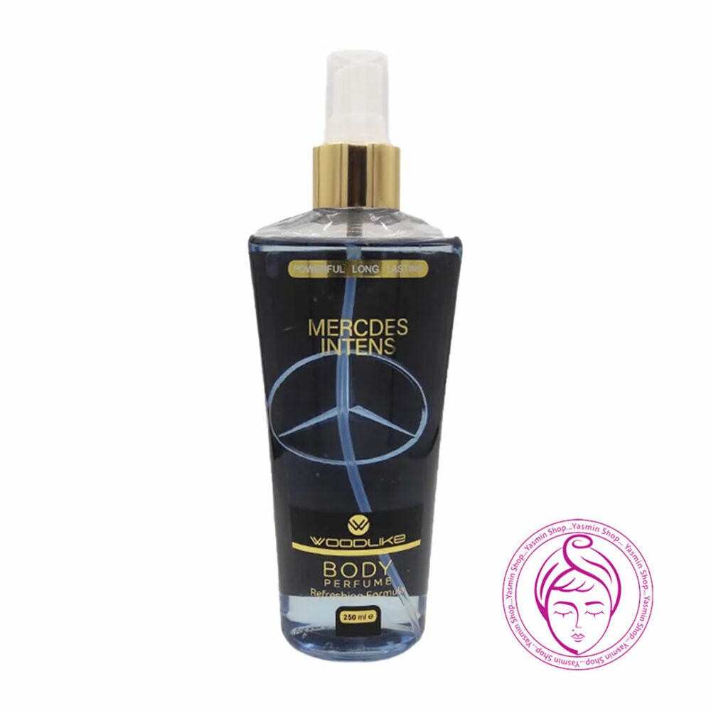 بادی اسپلش مردانه وودلایک مدل مرسدس اینتنس Woodlike Mercedes Intense Body Perfume Refreshing Formula