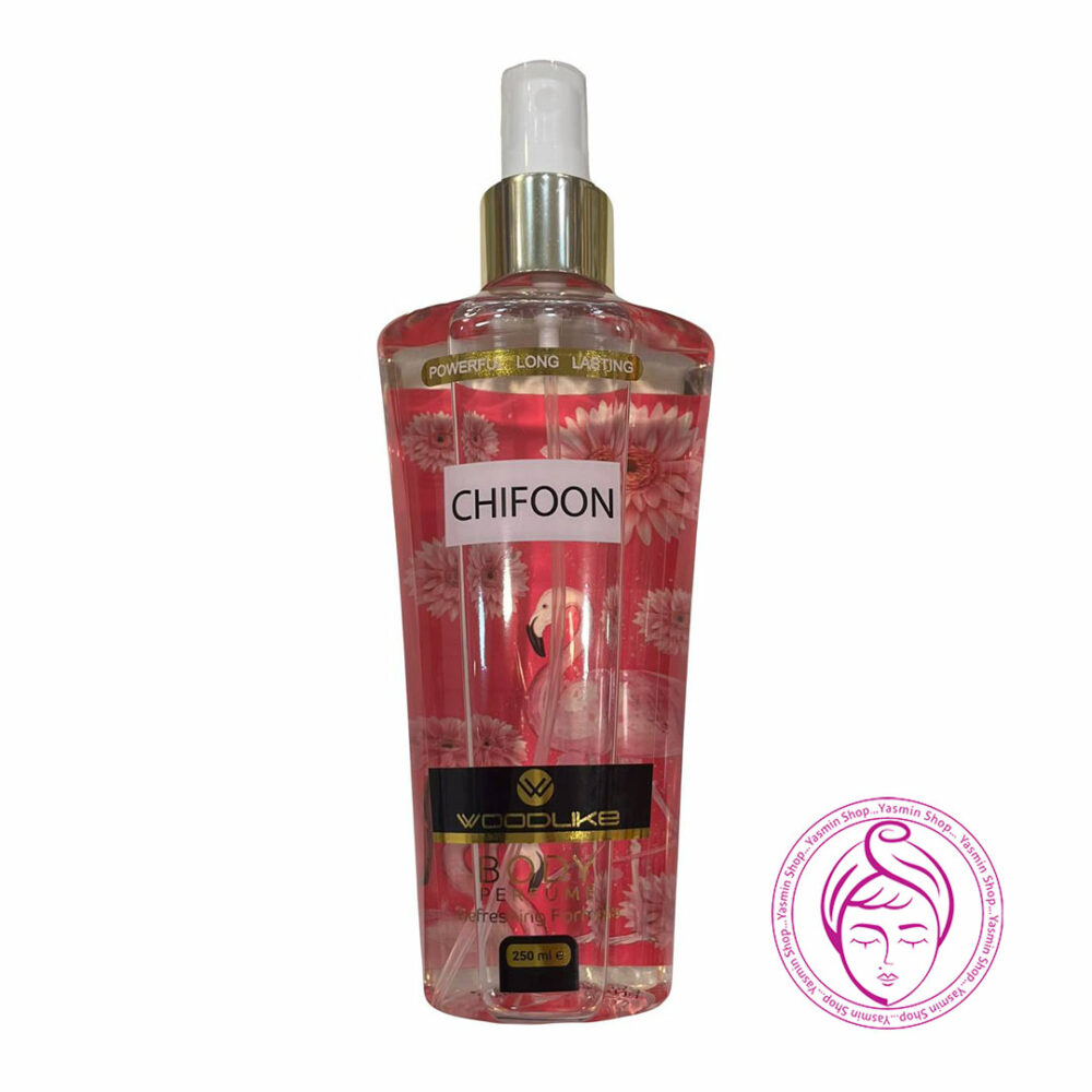 بادی اسپلش وودلایک مدل چیفون Woodlike Chifoon Body Perfume Refreshing Formula