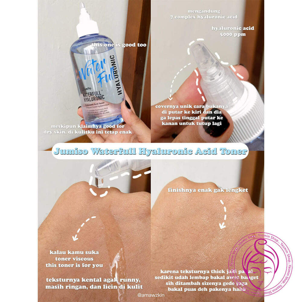 تونر آبرسان هیالورونیک اسید جومیسو Jumiso Waterfull Hyaluronic Toner - Image 3