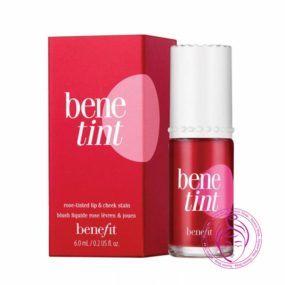 تینت لب و گونه با رنگ رز بنفیت Benefit Bene Tint Rose-tinted Lip & Cheek Stain