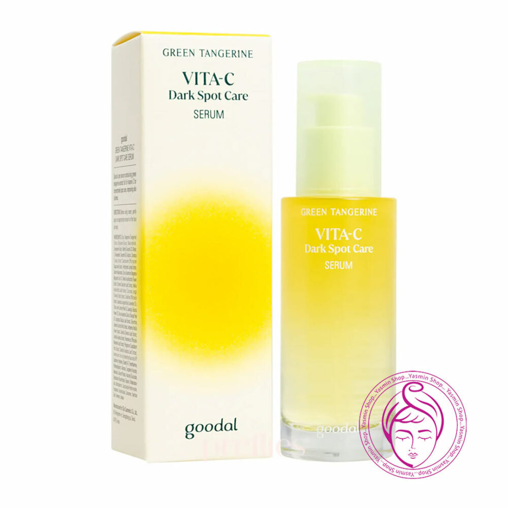 سرم ضد لک و روشن کننده ویتامین سی نارنگی سبز گودال Goodal Green Tangerine VITA-C Dark Spot Care Serum