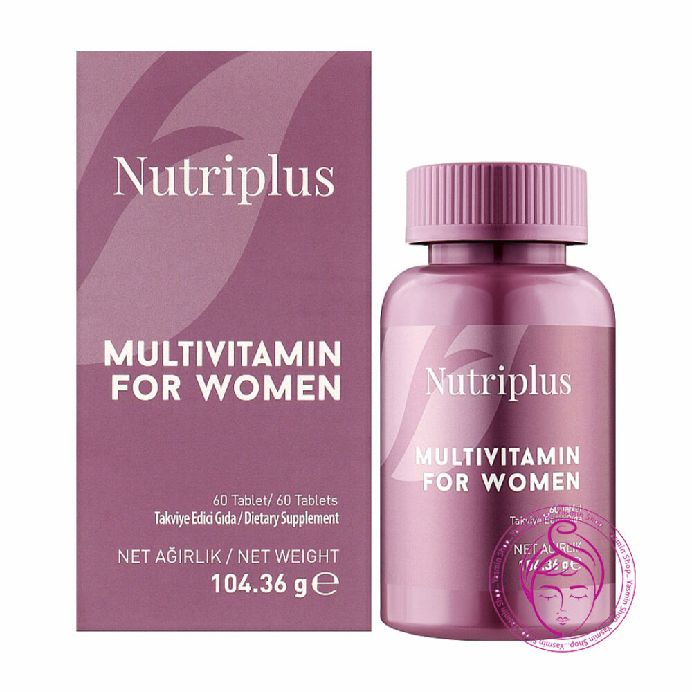 مکمل مولتی ویتامین 60 عددی بانوان نوتری پلاس فارماسی Farmasi Nutriplus Multivitamin For Women 60 Tablet