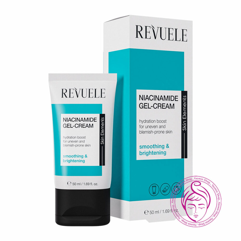 ژل کرم صاف و روشن‌کننده پوست نیاسینامید ریوول Revuele Niacinamide Gel-cream Smoothing & Brightening