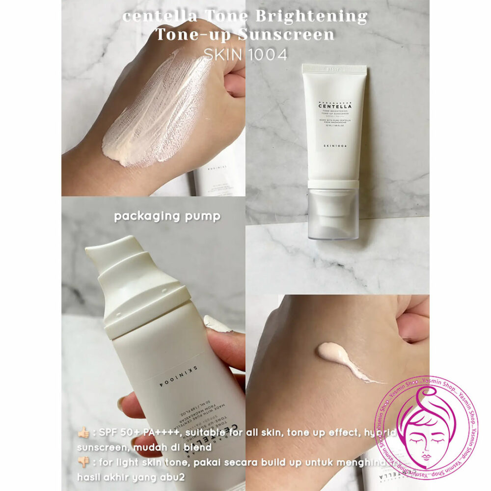 کرم ضد آفتاب روشن کننده تون آپ سنتلا اسکین 1004 SKIN1004 Centella Tone Brightening Tone-Up Sunscreen - Image 3