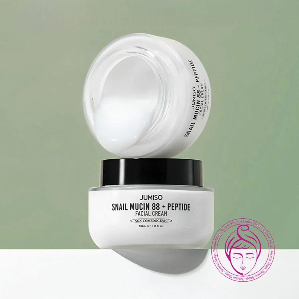 کرم ضد چروک و مرطوب کننده حلزون و پپتاید جومیسو Jumiso Snail Mucin 88 + Peptide Facial Cream - Image 2