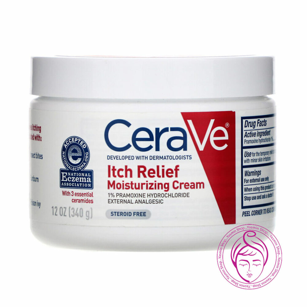 کرم مرطوب‌ کننده و ضد خارش سراوی CeraVe Itch Relief Moisturizing Cream