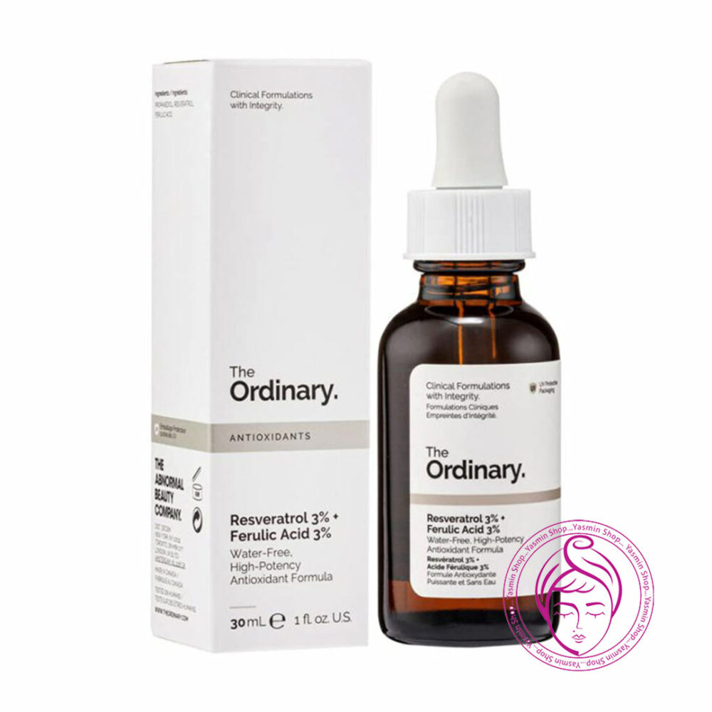 سرم ضد پیری رسوراترول 3% + اسید فرولیک 3% اوردینری The Ordinary Resveratrol 3% + Ferulic Acid 3% Serum