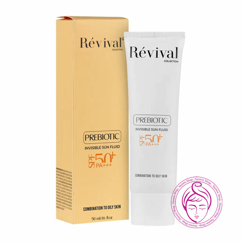 فلوئید ضد آفتاب بی رنگ پوست چرب رویوال Revival Combination to Oily Skin Invisible Sunscreen Fluid SPF50