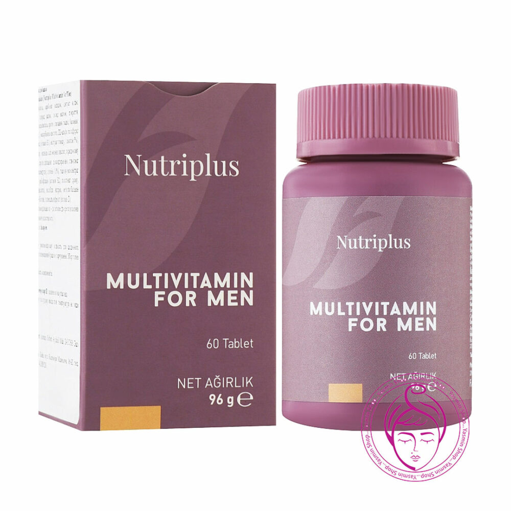 مکمل مولتی ویتامین 60 عددی آقایان نوتری پلاس فارماسی Farmasi Nutriplus Multivitamin For Men 60 Tablet