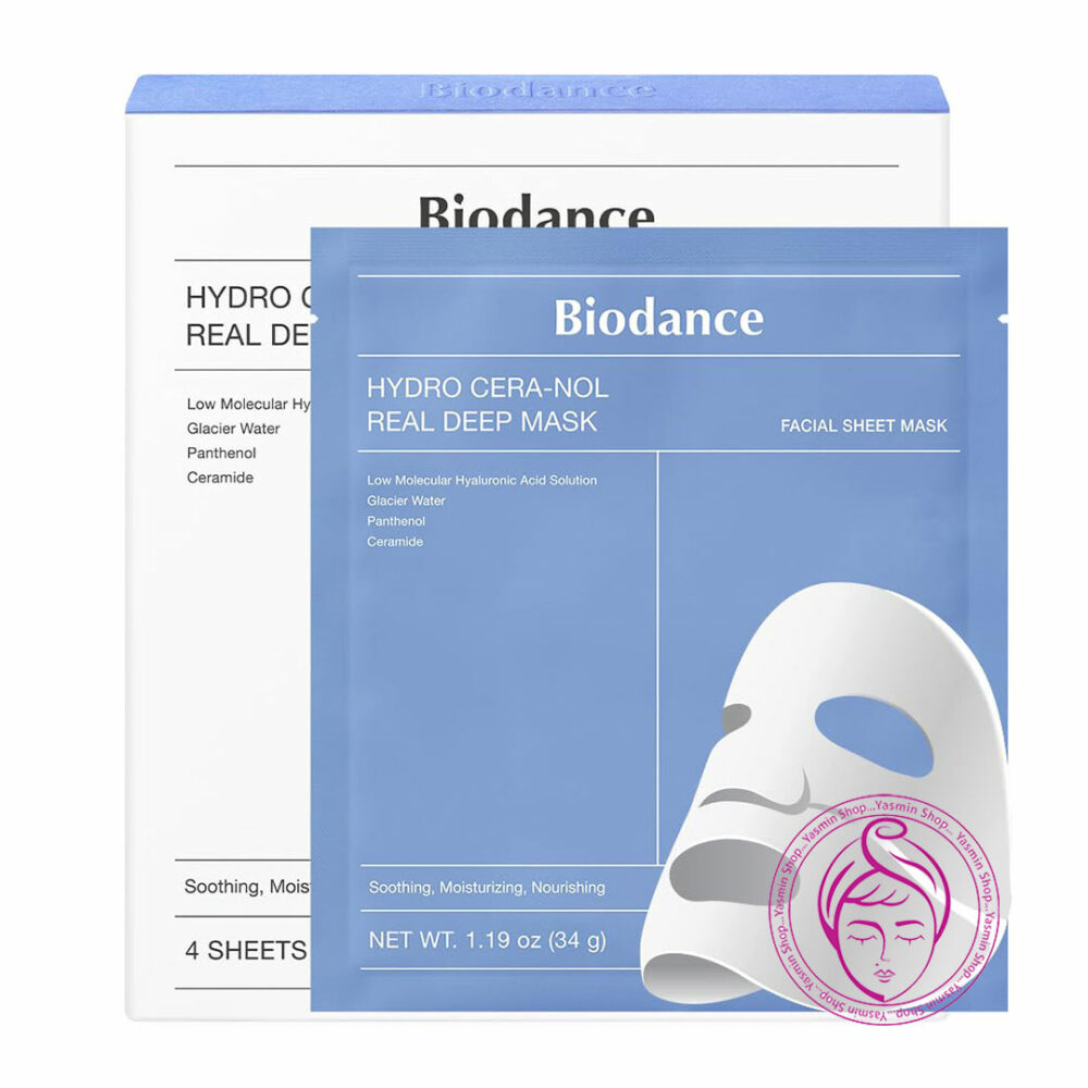 شیت ماسک آبرسان و تقویت کننده بایودنس Biodance Hydro Cera-nol Real Deep Mask