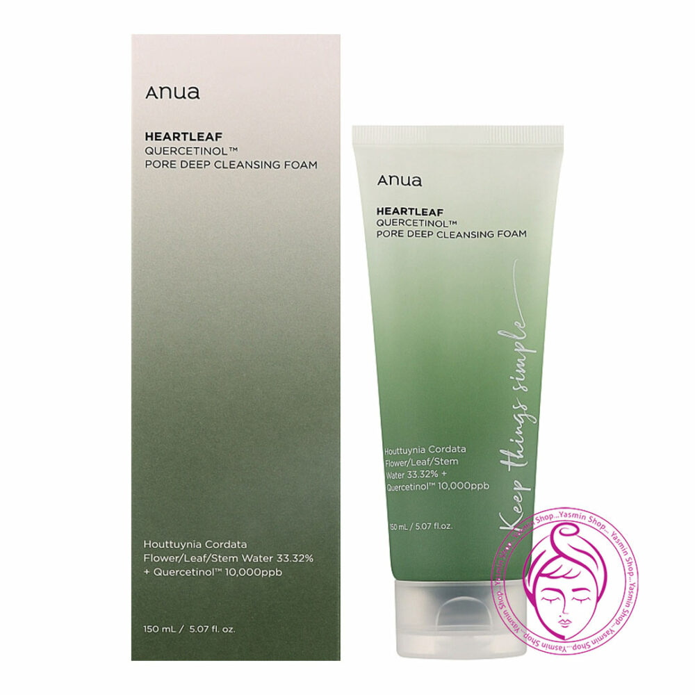 فوم شستشوی عصاره هارتلیف و کورتسینول آنوا Anua Heartleaf Quercetinol Pore Deep Cleansing Foam