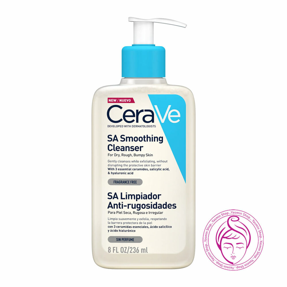 ژل شستشوی سالیسیلیک اسید سراوی مناسب پوست خشک و خیلی خشک Cerave SA Smoothing Cleanser SA Limpiador Anti Rugosidades