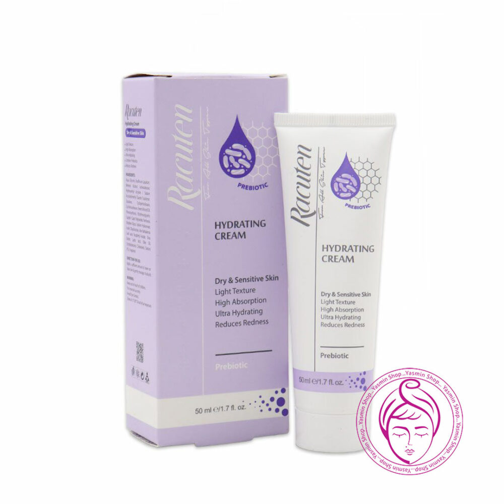 کرم آبرسان مناسب پوست خشک و حساس راکوتن Racuten Hydrating Cream For Dry & Sensitive Skin