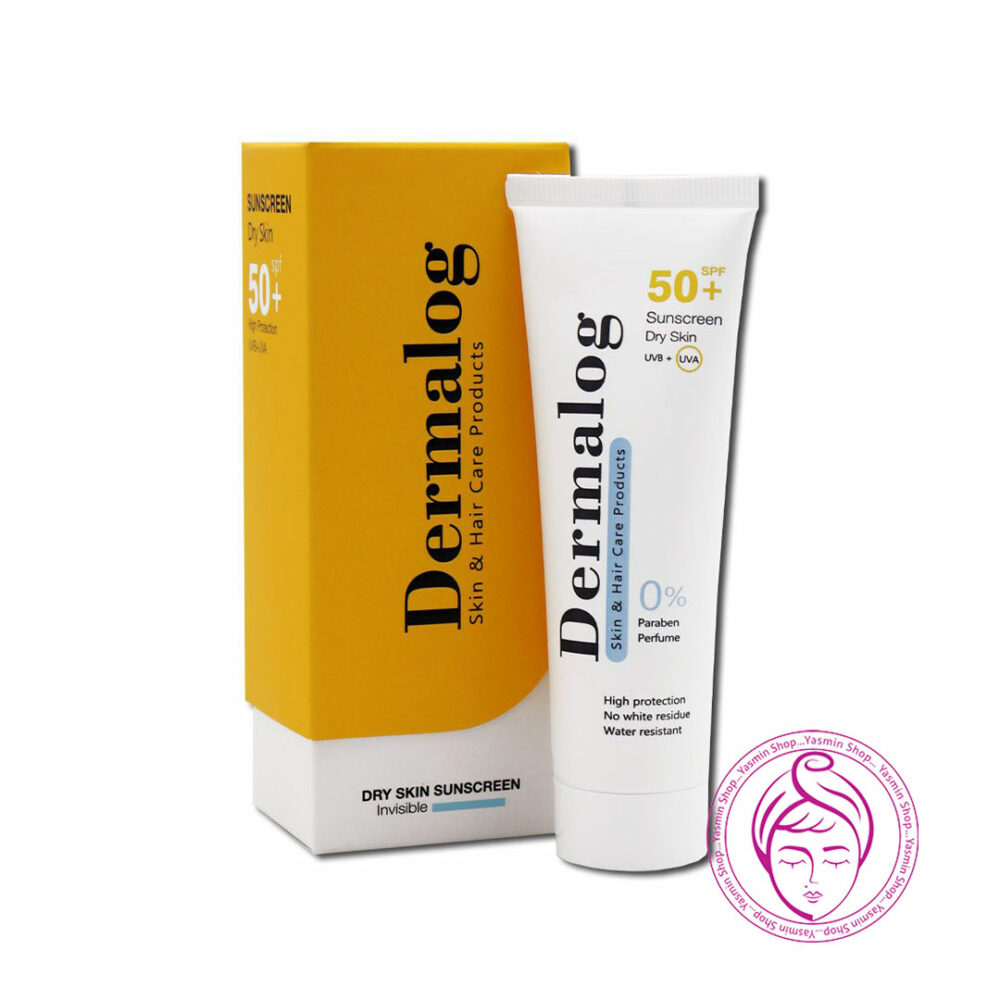 کرم ضد آفتاب بی رنگ پوست خشک Dermalog Dry Skin Invisible Sunscreen SPF50