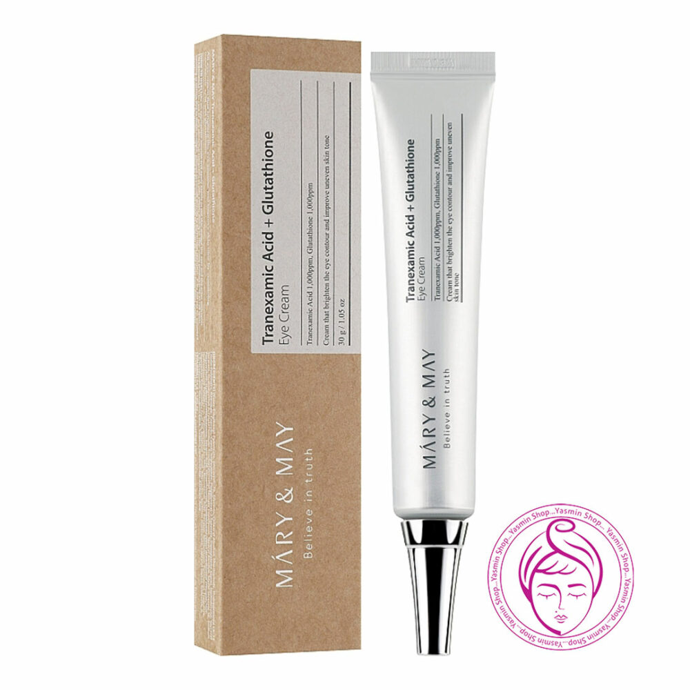 کرم دور چشم روشن کننده و ضد چروک گلوتاتیون مری اند می Mary & May Tranexamic Acid + Glutathione Eye Cream