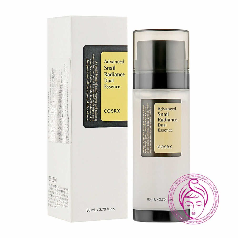 اسنس دوگانه روشن کننده و آبرسان حلزون کوزارکس Cosrx Advanced Snail Radiance Dual Essence