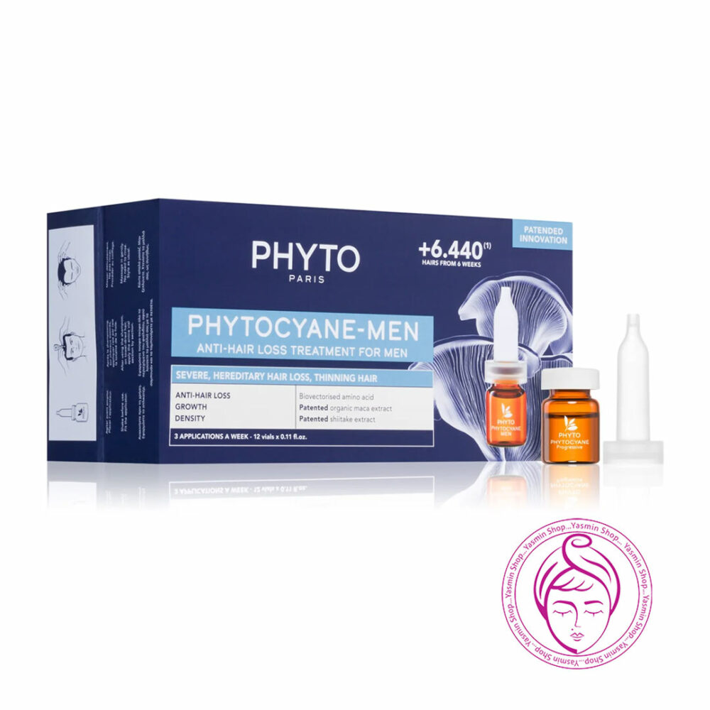 محلول ضد ریزش و تقویت کننده مو مردانه فیتو Phyto Phytocyane - Men Traitement Antichute Homme